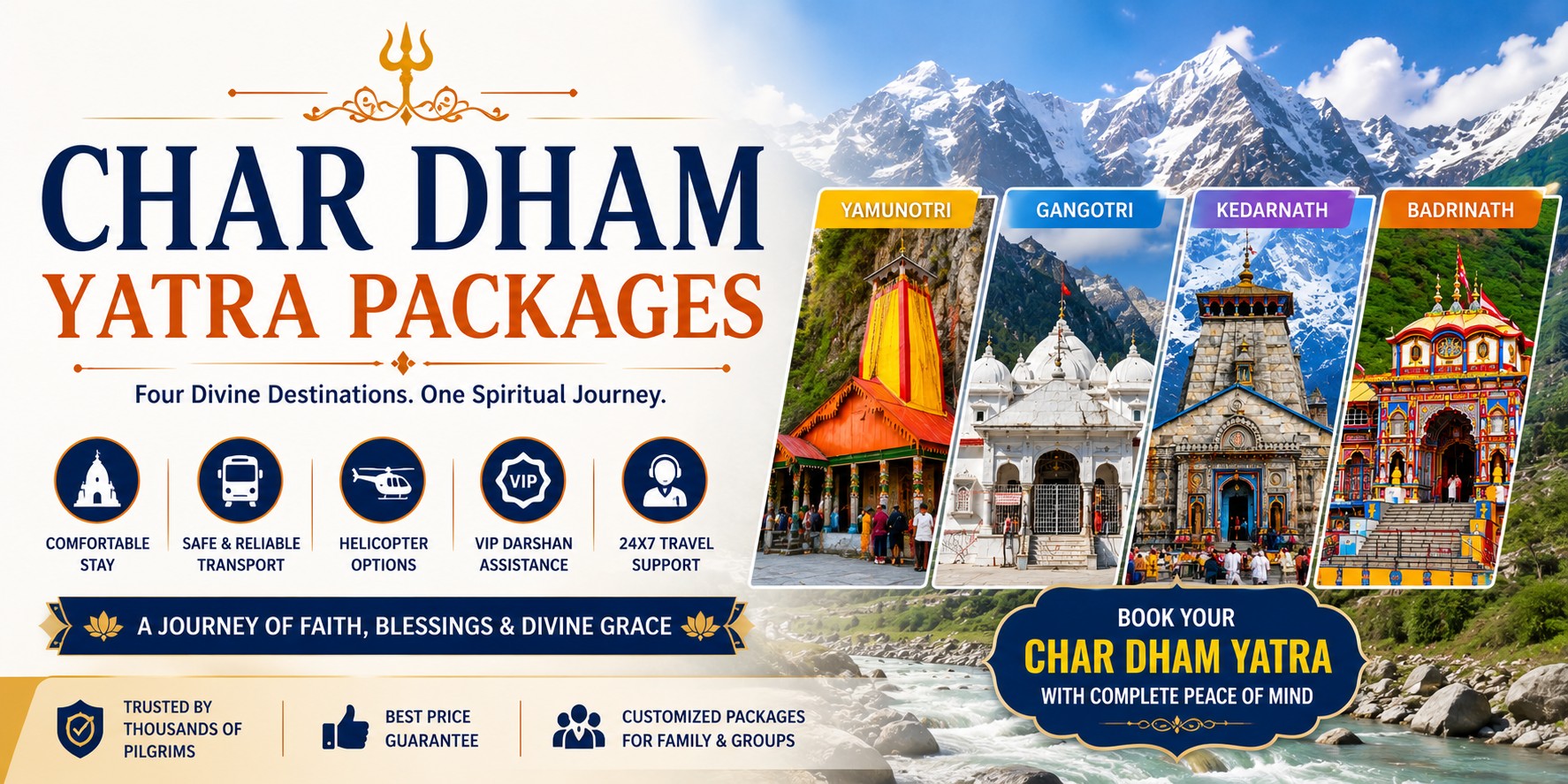 Book Premium Char Dham Yatra Packages for 2026