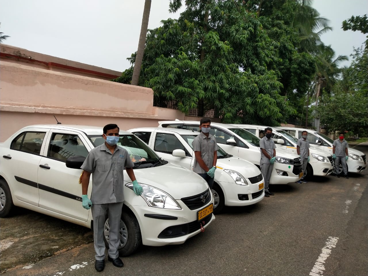Bhubaneswar sanitized taxi