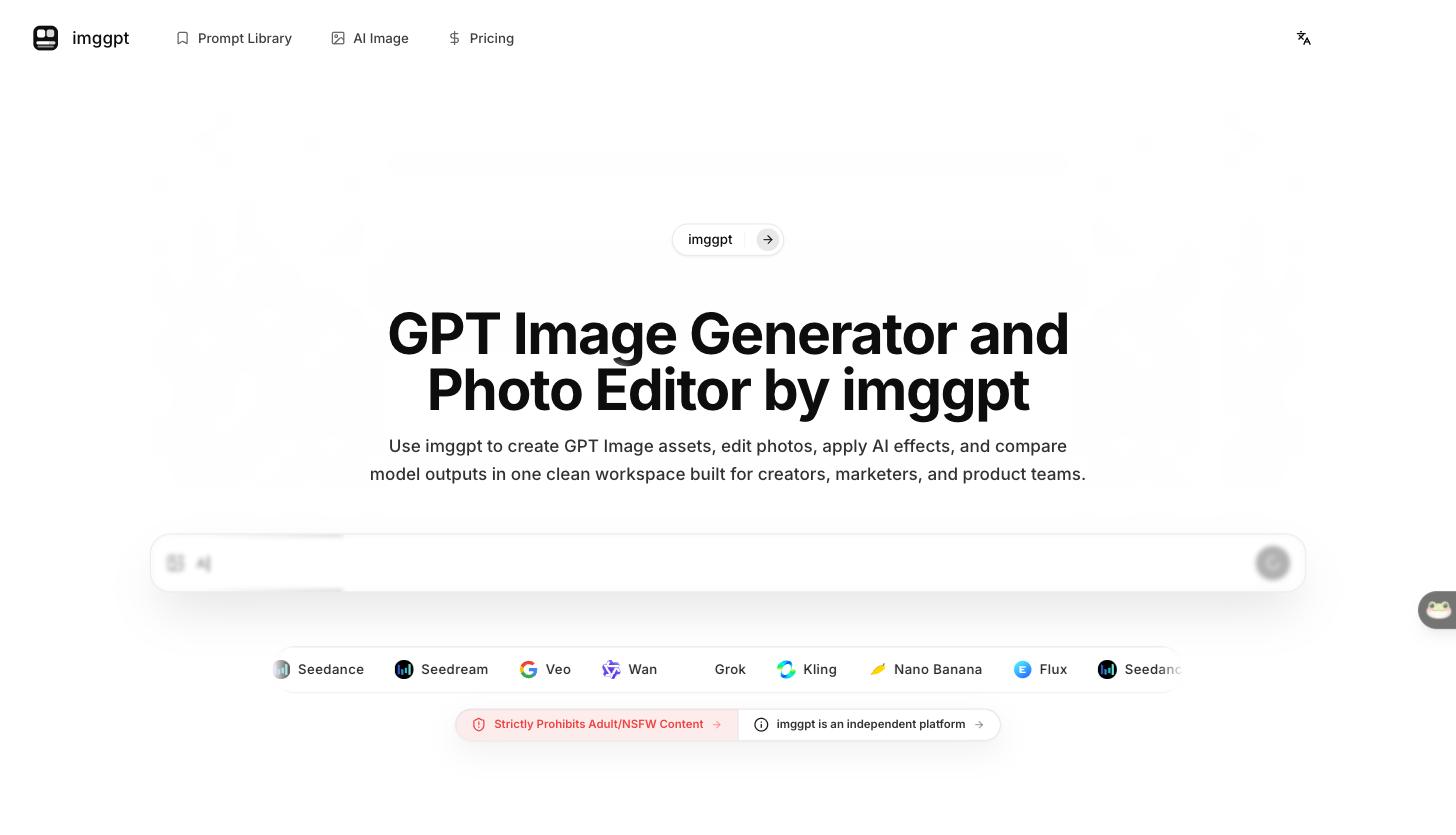 ImgGPT - GPT Image Generator and AI Photo Editor