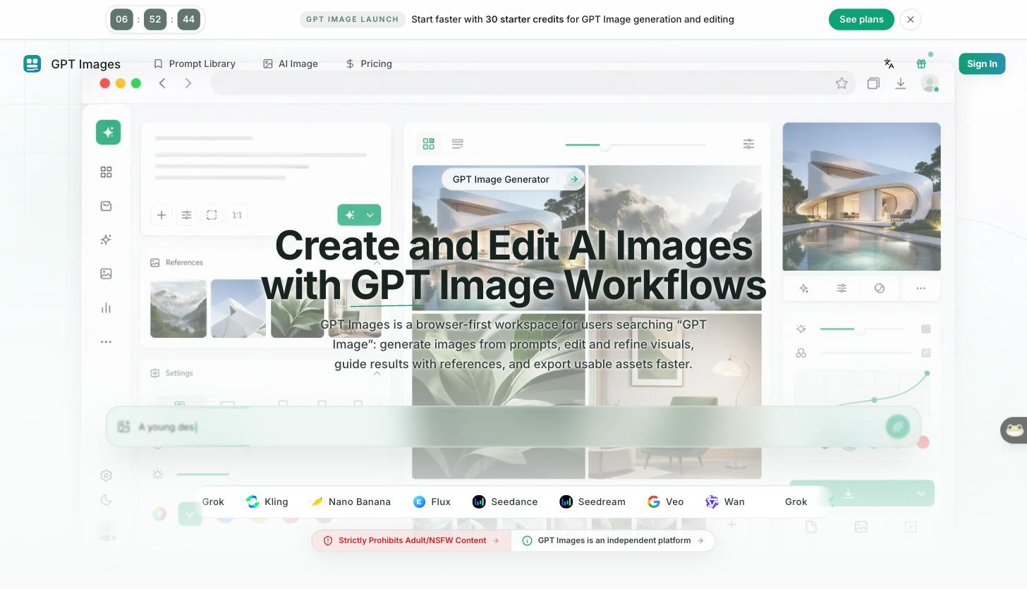 GPT Images - Create and Edit AI Images with GPT Image Workflows