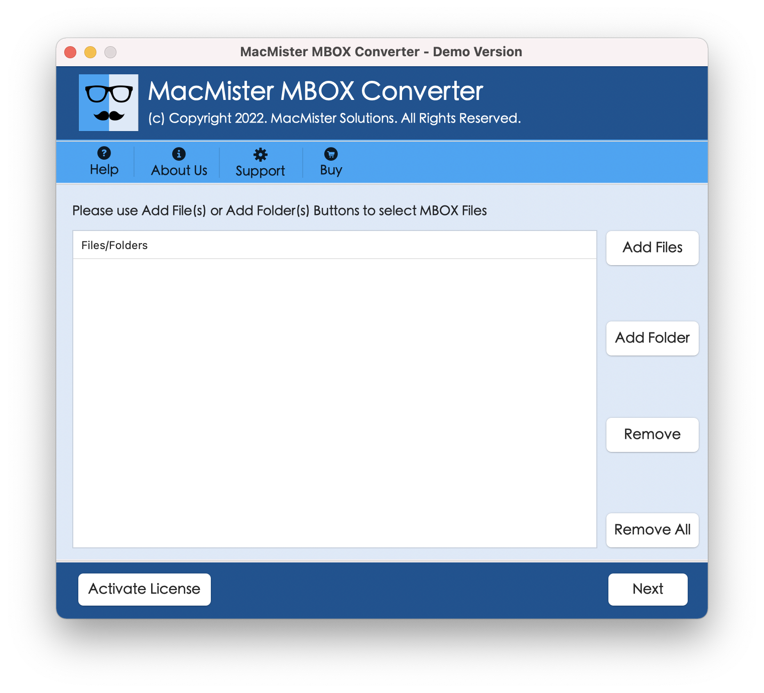 MacMister MBOX Converter for Mac